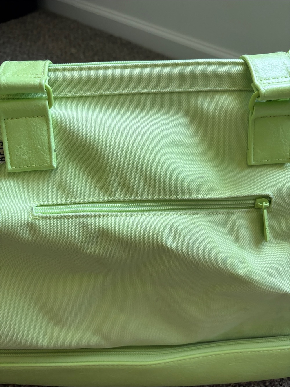 Beis Orginal Weekender Lime Green Travel Duffle Bag - Picture 2 of 7